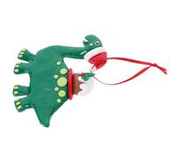 Cabilock PVC Dinosaur Christmas Tree Hanging Ornament Creative Polymer Clay Xmas Party Decoration Versatile Holiday Hanging Decoration for Walls Doors Family Gatherings Festive Tree Accents