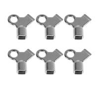Cabilock Radiator Bleed Key for Heating System Exhaust Application 6 Pcs Mm Square Drive Zinc Alloy Portable Tool with Internal Square Design and Single Small Hole and Home Heating