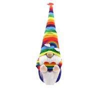 Cabilock Rainbow Gnome Doll Decor Faceless Doll Ornament Tabletop Adornment Photo Prop for Holiday Display