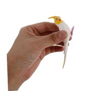 Cabilock Realistic Artificial Cockatiel Parakeet Figurine Wildlife Inspired Bird Sculpture for Home and Office Decoration Solid Miniature Ornamental Model