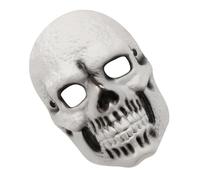 Cabilock Realistic Halloween Skull Mask PU Material Lightweight Scary Demon Full Face Cover for Masquerade Party Cosplay and Haunted House Roleplaying