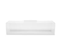 Cabilock Rectangular Acrylic Cake Stand With Lid Clear Dessert Tray Bread Storage Container Cake Holder Portable Charcuterie Plate For Home Use