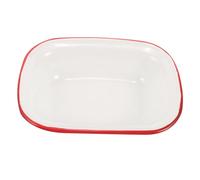 Cabilock Rectangular Hot Pot Plate Dish Enamel Baking Tray for Kitchen Multifunctional Storage Tray Heat-Resistant Wear-Resistant Non-Stick Baking Pan for Bake Pan