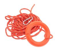 Cabilock Reflective Floating Rescue Rope 8Mm X 20M with Hook and Ring, High Visibility Orange Water Safety Line for Canoeing, Kayaking, and Outdoor Water Sports