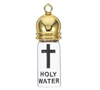 Cabilock Religious Decor Holy Water Bottle Small Glass Container for Holy Water