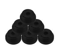Cabilock Replacement Rubber Tips, 6pcs Walking Sticks and for Lightweight Non- Accessories with Easy Installation Black Rubber Feet Canes for Outdoor Activities and Hiking for Seniors