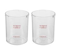 Cabilock Replacement Water Jar Abs Plastic Tank for Facial Steamer 2pcs 650ml 22oz Large Capacity Sturdy High Temperature Resistant for Ozone Steamer Machines Suitable for Spas and Home