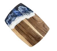 Cabilock Resin Splicing Cutting Board Wood Chopping Board for Meat Vegetables and Cheese and Easy to Clean Kitchen Accessory for Home and Restaurant Use
