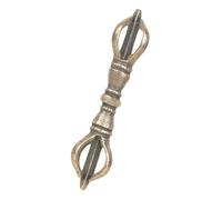 Cabilock Retro Brass Tibetan Vajra Pestle Handmade Brass Ornament for Home Decor Meditation and Spiritual Practices Sturdy Decorative for Living Room Office