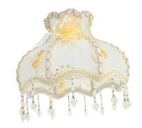 Cabilock Retro Cloth Lampshade for Desk and Floor Lamps European Style Light Shade Softens Bright Light Safe Material Easy Installation for Warm Atmosphere