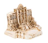 Cabilock Retro Trevi Fountain Church Statue Miniature Resin Model Travel Souvenir Italian Ornament