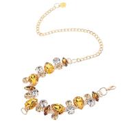 Cabilock Rhinestone Material Necklace Quick with Adjustable Release Pet Buckle for and, Resin and Metal Cats Small Dogs Special Occasions and Gatherings