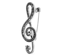 Cabilock Rhinestone Music Note Brooch Pin Pin for Women Elegant Festival Jewelry Accessory to Brighten Clothing Handbags Backpacks