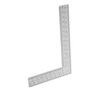 Cabilock Right Angle Marking Ruler Metal Framing Ruler, Stainless Steel L Shaped 90 Degree Angle Measuring Tool, Silver, for Woodworking and Engineering Workshops