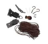 Cabilock Roller Blind Accessories Set with Thickened Iron Curtain Rope and Pulley System, Window Blind Replacement Parts for Indoor Roller Shade Installation and Control