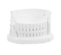 Cabilock Roman Architecture Figurine Plaster Sculpture Delicate Detail and Fine Workmanship, White Table Ornament for Home and Office Decoration, Sturdy and Not Easy to Break or Deform