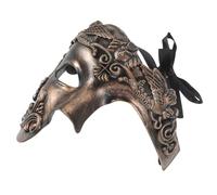 Cabilock Roman Soldier Half Face Plastic Mask for Men Cosplay Party