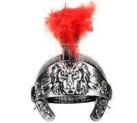 Cabilock Roman Warrior Helmet with Medieval Soldier Headwear for Adults Teens Cosplay Costume Accessory for Halloween Carnival Stage Events