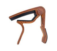 Cabilock Rosewood Aluminum Alloy Guitar Capo Clamp for Folk Guitar Ukulele Bass Violin Wear-resistant Clip with Even Pressure for Accurate Tuning and Easy Repositioning