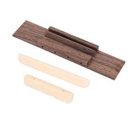 Cabilock Rosewood Ukulele Bridge Saddle and Nut Set for Stabilising Strings and Adjustable Action - Replacement Part for Ukulele Owners, Beginners and Adults