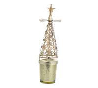 Cabilock Rotating Christmas Candle Holder Metal Tea Light Carousel for Xmas Holiday Party Table Decor Rotates Warm Candlelight Adds Festive Charm to Home