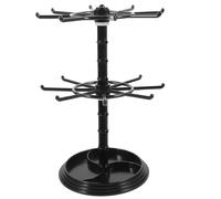 Cabilock Rotating Necklace Holder Stand 3 Tier Jewelry Organizer for Necklaces Bracelets Keychains and Earrings Desktop Display Rack
