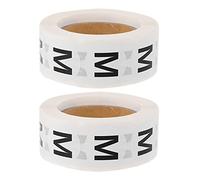 Cabilock Round Clothing Size Sticker Label Medium Size Self-Adhesive Clothing Stickers Roll 500 Pieces Per Roll for Apparel Identification and Retail Use