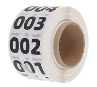 Cabilock Round Number Stickers Self-Adhesive Inventory Labels for Warehouse Organization Consecutive Dot Stickers for Asset Tracking and Shipping