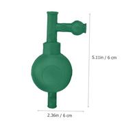 Cabilock Rubber Pipette Filler with Valves for Precise Laboratory Use Green Rubber Suction Bulb Efficient One-handed Operation Material and Suction Force