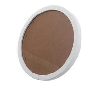 Cabilock Rustic Circular Wood Picture Frame Solid Wooden Wall Mounted Round Photo Holder for Home Office Tabletop Display Easy Installation Artistic Decor