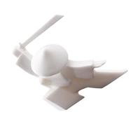 Cabilock Samurai Incense Holder Ceramic Censer Ornament Stick Incense Burner White Chinese Warrior Sculpture for Home Decor Meditation Yoga