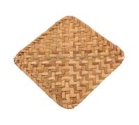 Cabilock Seagrass Placemat Woven Table Mats Retro Table Place Mats with Heat Resistant Non Slip Design for Cups and Bowls Natural Straw Craft Placemat for Dining Kitchen Bedside 5.51 in