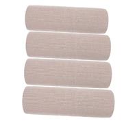 Cabilock Self-adhesive Wall Mounted Cat Scratching Posts 30x10x8cm 4pcs in Khaki, Polyester Material Encourages Healthy Exercise for Kittens and Cats for Apartments and Active Play