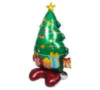 Cabilock Self-standing Inflatable Christmas Tree Balloon Rapid Setup Foil Xmas Decoration for Indoor Outdoor Holiday Parties Garden Festive Photo Prop
