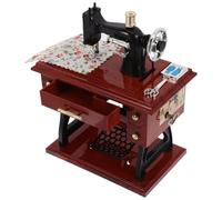 Cabilock Sewing Machine Mini Music Box,Vintage Sewing Music Box Clockwork Vintage Musical Classical Desk Decor Home Crafts Table Desk Decoration
