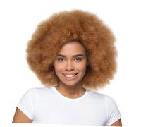 Cabilock Short Afro Curly Wig for Black Women Heat Resistant Synthetic Hair with Soft Full Texture Natural Fluffy Curls Stylish Volume for Cosplay Parties and Daily Wear