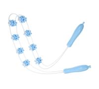 Cabilock Silicone Back Massager Stick with Rolling Beads for Muscle Relaxation and Restoring Flexibility, Convenient Body Massager Tool for Gym and Traveling Use
