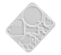 Cabilock Silicone Bone Pendant Mold for DIY Epoxy Casting Reusable Craft Mold for Creative Pet Name Tags and Stylish Dog Bone Ornaments for Handmade Dog Accessories