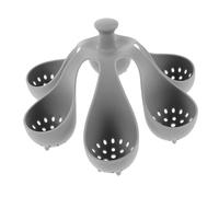 Cabilock Silicone Egg Poacher Cups and Steamer Rack Set 6pcs Kitchen Egg Boiler Holder for Heat Resistant Steamer Basket for Pot Cooking Home Kitchen Gadget