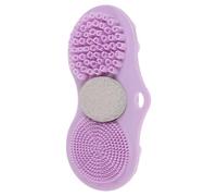 Cabilock Silicone Foot Scrubber Mat for Dead Skin Removal with Suction Cups Soft Exfoliating Foot Scrubber Pad with Pumice Stone and Hands-Free Back Scrubbing for Bathroom Use