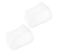 Cabilock Silicone Height Increasing Insoles for Sneakers and Boots Lightweight Invisible Heel Lift Inserts White Silicone Heel Pads for Comfortable Daily Wear