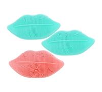 Cabilock Silicone Lip Brush Facial Brush 3Pcs Portable Comfortable to Hold 8.6X4.3X1Cm Suitable for Home and Travel Most People