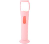 Cabilock Silicone Microphone Protective Sleeve with Anti-Rolling Base for Wireless Portable Mic, Pink Silicone Microphone Cover for Karaoke and Outdoor Use