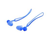 Cabilock Silicone Swimming with Cord Ergonomic Mushroom Shape for Men Women Soft Comfortable Fit Ear Protection for Pool and Diving Blue