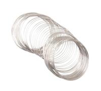 Cabilock Silver Steel Wire for Jewelry Making DIY Bangle Wire Material for Women and Bracelet Crafting Kit Comfortable Texture Classic Design