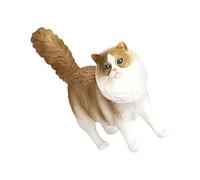 Cabilock Simulation Cat Model Ornament Realistic Plastic Cat Figurine for Educational Science Easy to Carry for Imagination and Exploration