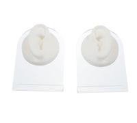 Cabilock Simulation Puncture Ear Model with Good Flexibility and Wear Resistance, Silicone Earrings Display Ear Models for Students and Nursing Practice, Realistic Window Display