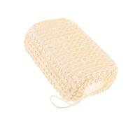 Cabilock Sisal Bath Sponge Exfoliating Body Scrubber with Drawstring, Natural Sisal Loofah Shower Sponge for Deep Skin Exfoliation and Body Cleaning, 14X9X4.5Cm, Suitable for Men and Women