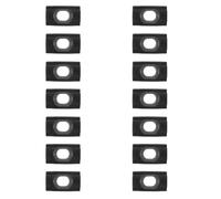 Cabilock Sliding Window Lock Limiter 20Pcs with Stainless Steel Friction Stay Hinge Stop Blocks and Screws for Window Opening Control 0.8X0.4X0.2" Aluminium Alloy Sash