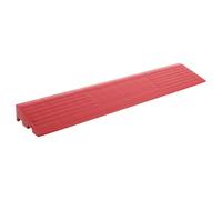Cabilock Slip Plastic Car Ramp Edge Corner for Home Doorways Wheelchair and Bike Mobility Ramp Accessory Safety Textured Transition Strip for Sweeper and Vehicle Steps Red
